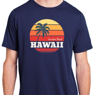 Hawaii Retro Circle Adult ChromaSoft Performance T-Shirt