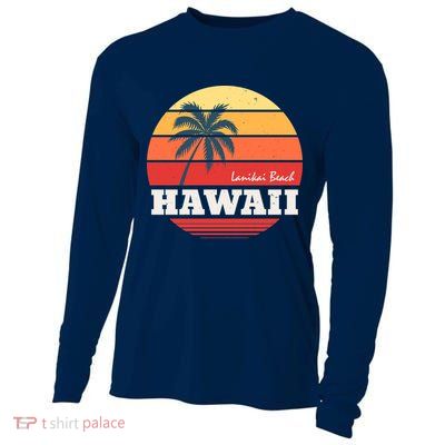 Hawaii Retro Circle Cooling Performance Long Sleeve Crew