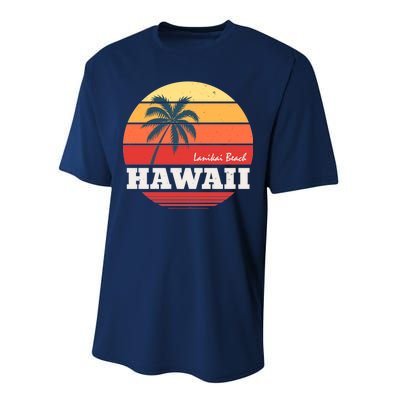 Hawaii Retro Circle Performance Sprint T-Shirt