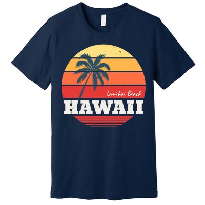 Hawaii Retro Circle Premium T-Shirt