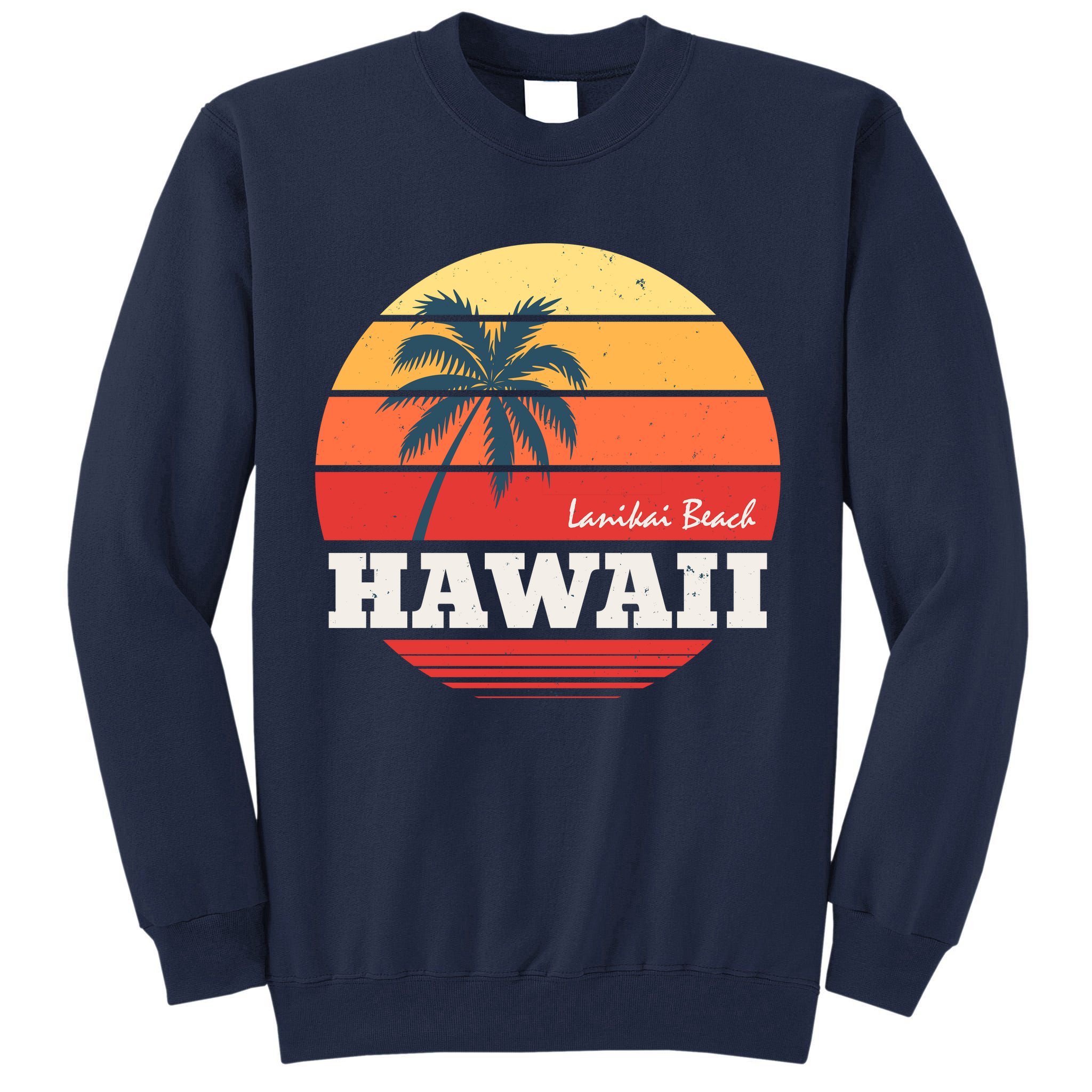 Hawaii Retro Circle Tall Sweatshirt