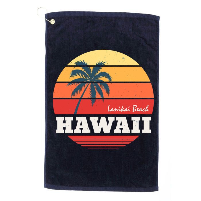 Hawaii Retro Circle Golf Towel