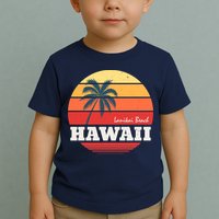 Hawaii Retro Circle Toddler T-Shirt