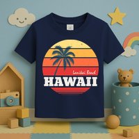 Hawaii Retro Circle Toddler T-Shirt