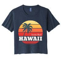 Hawaii Retro Circle Crop Top
