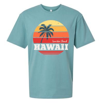 Hawaii Retro Circle Sueded Cloud Jersey T-Shirt