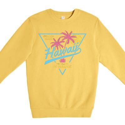 Hawaii Retro Classic  Premium Crewneck Sweatshirt