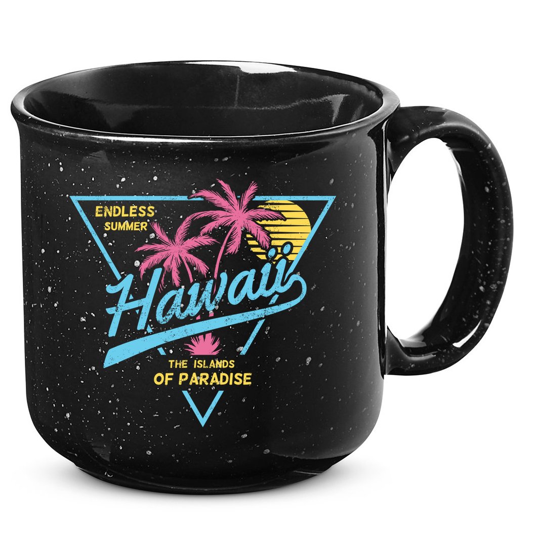 Hawaii Retro Classic  15oz Campfire Ceramic Mug