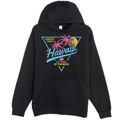 Hawaii Retro Classic  Premium Pullover Hoodie