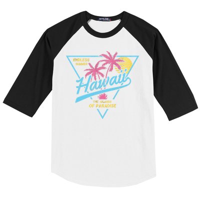 Hawaii Retro Classic  Baseball Sleeve Shirt