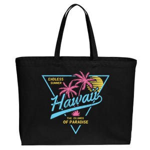 Hawaii Retro Classic  Cotton Canvas Jumbo Tote