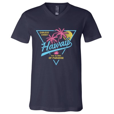 Hawaii Retro Classic  V-Neck T-Shirt