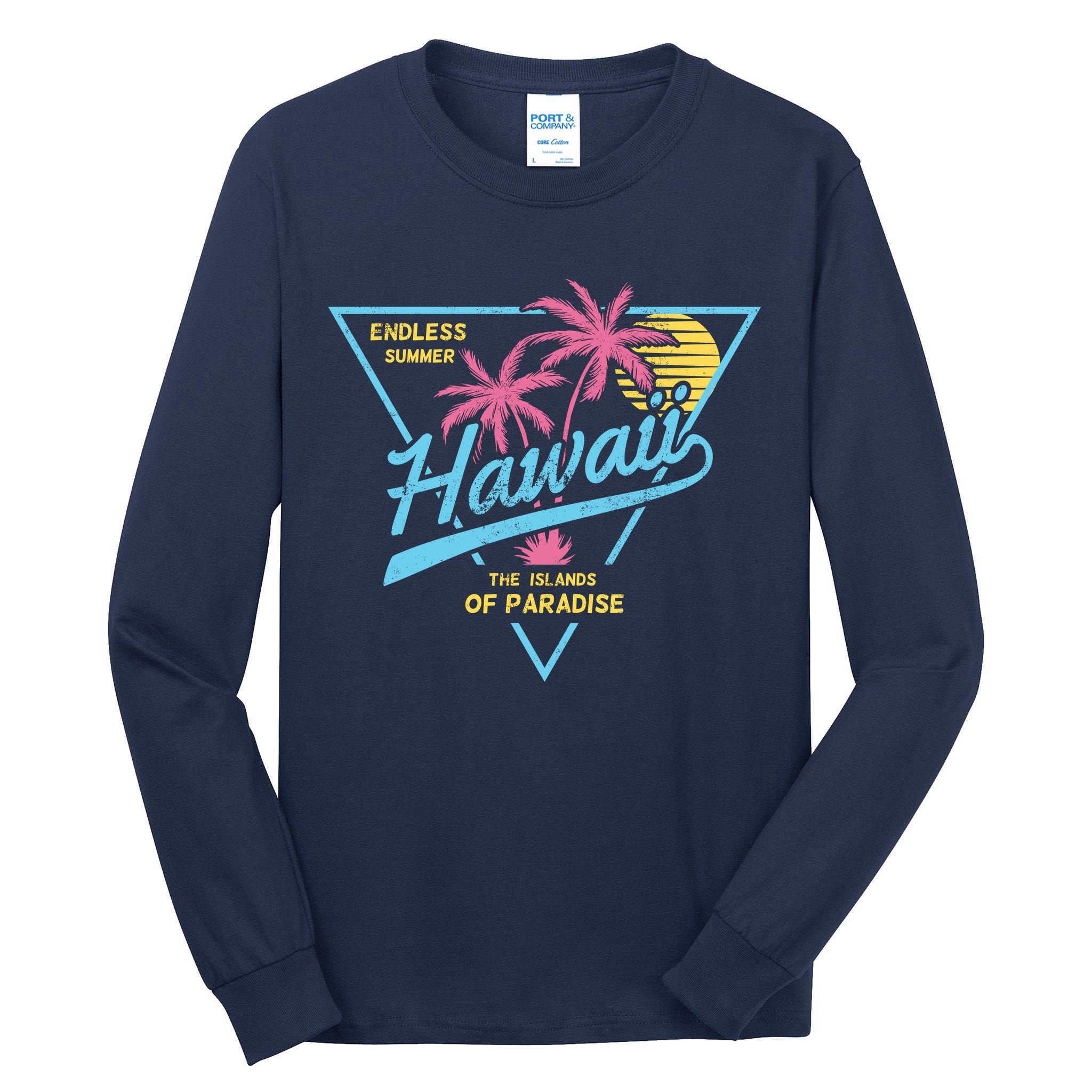 Hawaii Retro Classic  Tall Long Sleeve T-Shirt