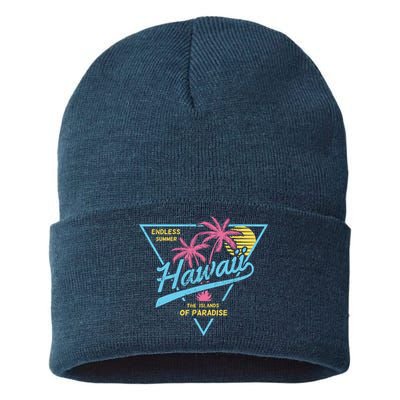 Hawaii Retro Classic  Sustainable Knit Beanie