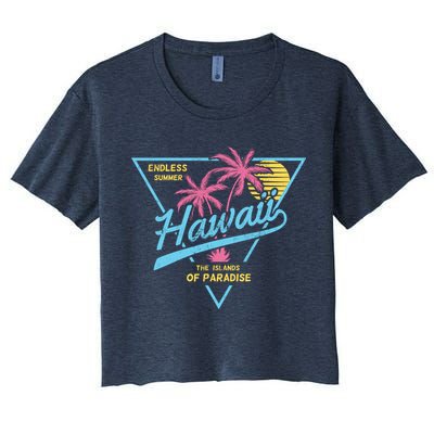 Hawaii Retro Classic  Crop Top