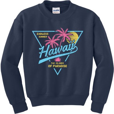 Hawaii Retro Classic  Kids Sweatshirt