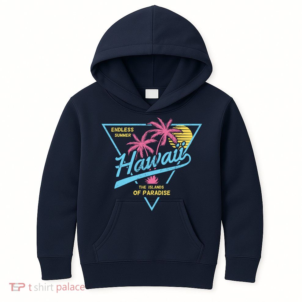 Hawaii Retro Classic  Kids Hoodie
