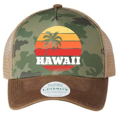 Hawaii Retro Sun Legacy Tie Dye Trucker Hat