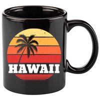 Hawaii Retro Sun 11oz C Handle Ceramic Mug