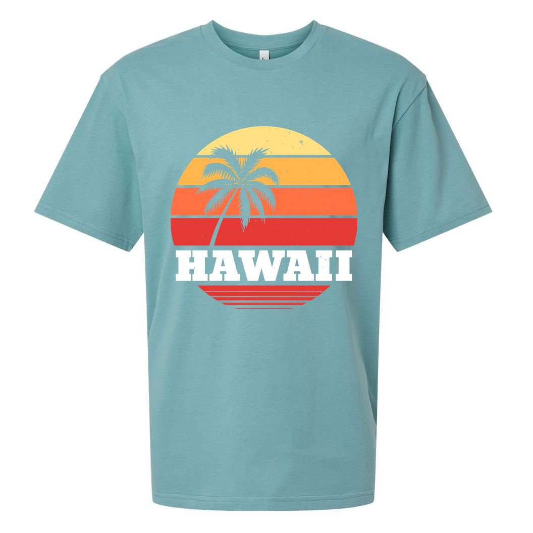 Hawaii Retro Sun Sueded Cloud Jersey T-Shirt