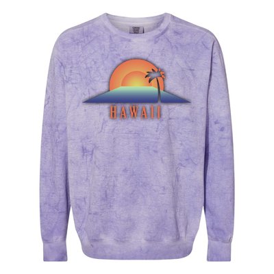 Hawaii Sunrise Logo Colorblast Crewneck Sweatshirt