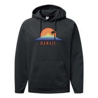 Hawaii Sunrise Logo Performance Fleece Hoodie