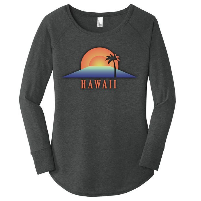 Hawaii Sunrise Logo Women's Perfect Tri Tunic Long Sleeve Shirt