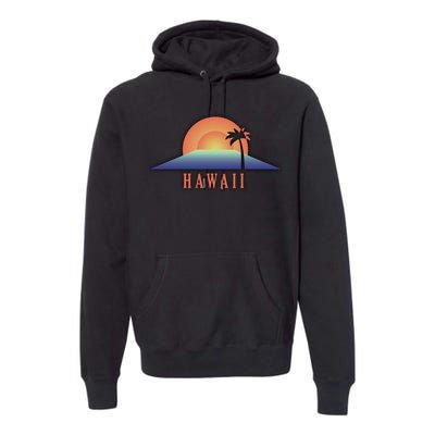 Hawaii Sunrise Logo Premium Hoodie