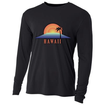 Hawaii Sunrise Logo Cooling Performance Long Sleeve Crew