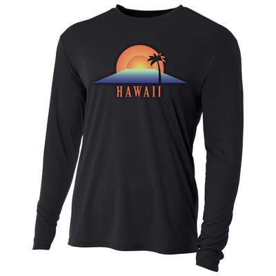 Hawaii Sunrise Logo Cooling Performance Long Sleeve Crew