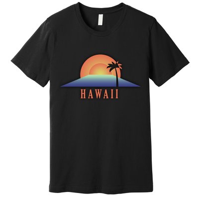 Hawaii Sunrise Logo Premium T-Shirt