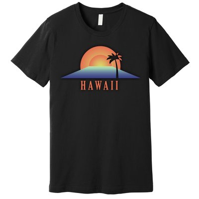 Hawaii Sunrise Logo Premium T-Shirt