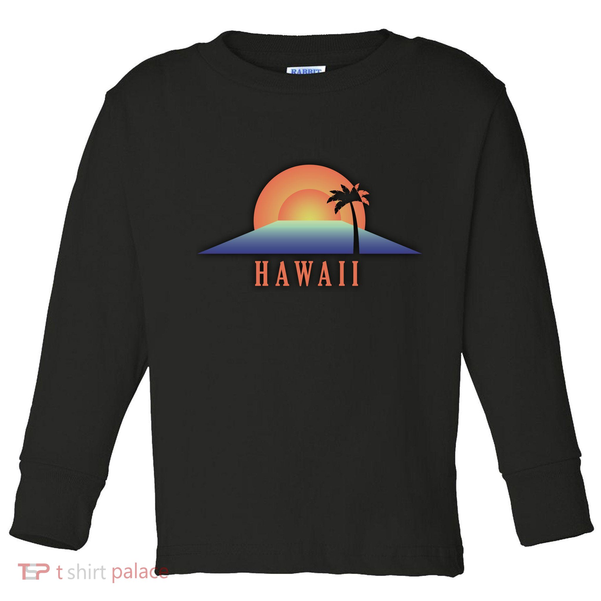 Hawaii Sunrise Logo Toddler Long Sleeve Shirt