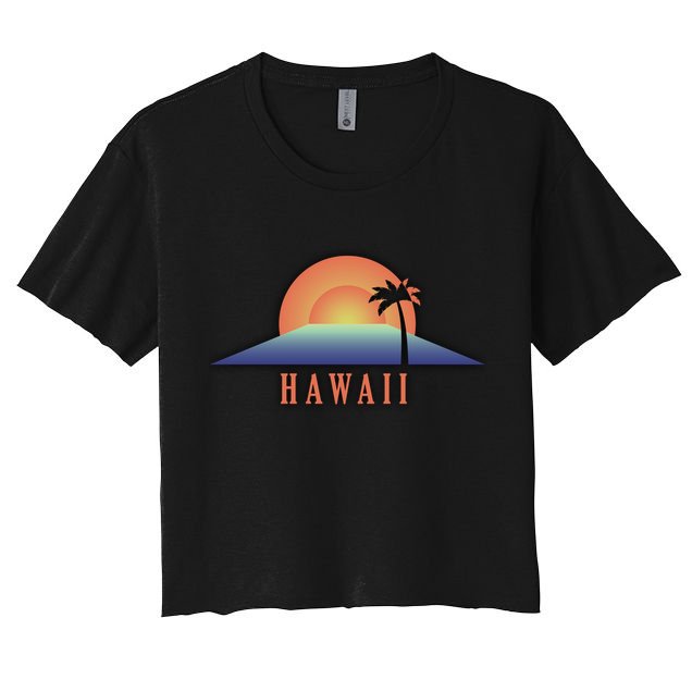 Hawaii Sunrise Logo Crop Top