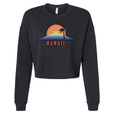 Hawaii Sunrise Logo Cropped Pullover Crew