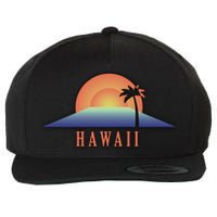 Hawaii Sunrise Logo Wool Snapback Cap