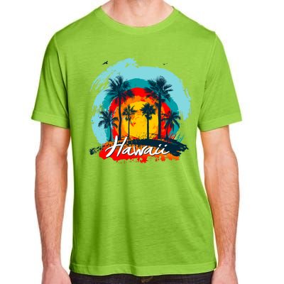 Hawaii Tropical Sunset Adult ChromaSoft Performance T-Shirt