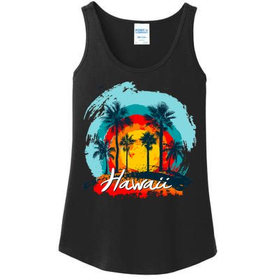 Hawaii Tropical Sunset Ladies Essential Tank