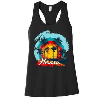 Hawaii Tropical Sunset Women's Racerback Tank