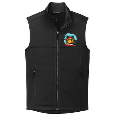 Hawaii Tropical Sunset Collective Smooth Fleece Vest