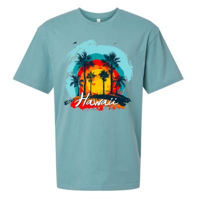 Hawaii Tropical Sunset Sueded Cloud Jersey T-Shirt