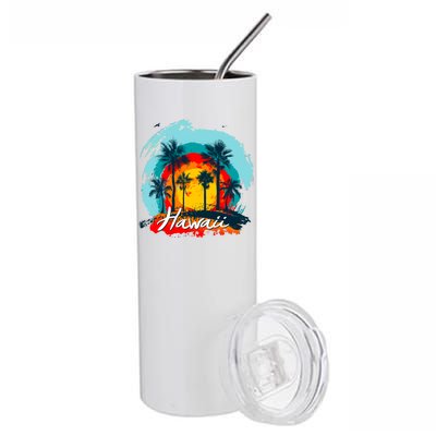 Hawaii Tropical Sunset Stainless Steel Tumbler