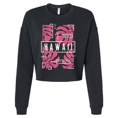Hawaii Vibes Classic  Cropped Pullover Crew