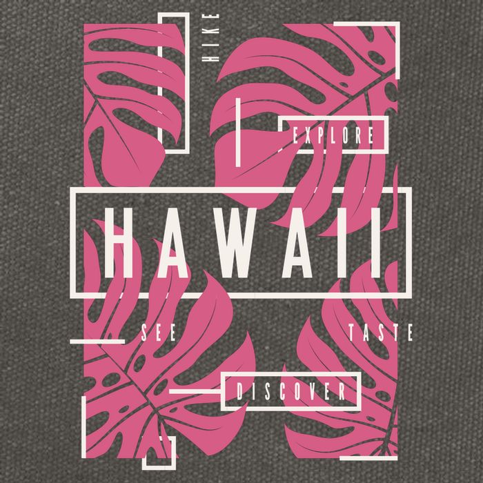 Hawaii Vibes Classic  Cotton Canvas Backpack