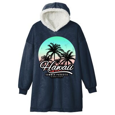 Hawaii Vintage Logo Hooded Wearable Blanket