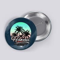 Hawaii Vintage Logo Button