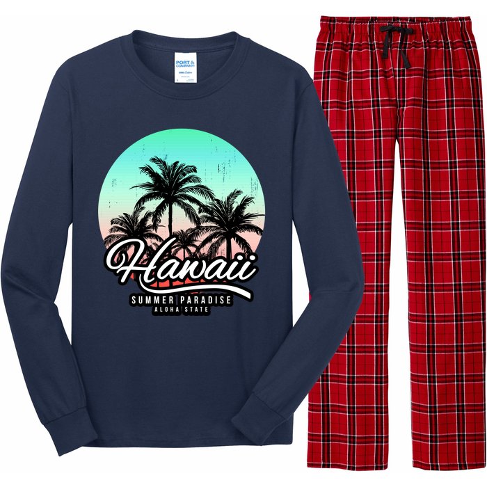 Hawaii Vintage Logo Long Sleeve Pajama Set