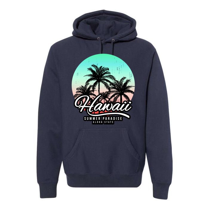 Hawaii Vintage Logo Premium Hoodie