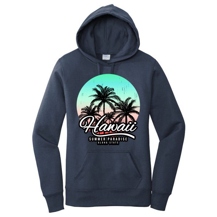 Hawaii Vintage Logo Women's Pullover Hoodie