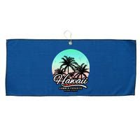 Hawaii Vintage Logo Large Microfiber Waffle Golf Towel